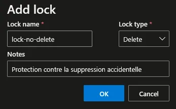 Appliquer un Lock