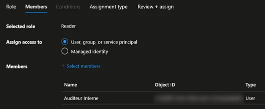 Attribuer un Rôle RBAC Azure à un Utilisateur