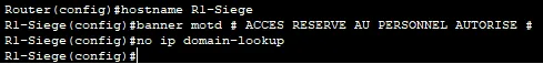 Configuration de Base
