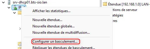 Configurer le basculement