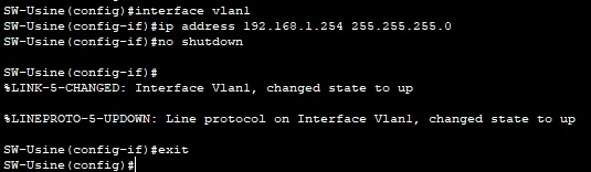 Configuration de l’Interface de Gestion (SVI)