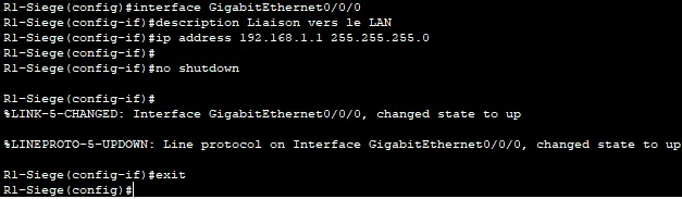 Configuration de l’Interface LAN