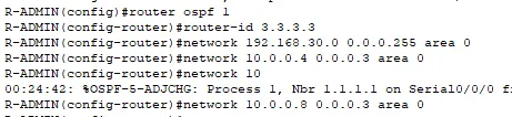 OSPF sur R-ADMIN