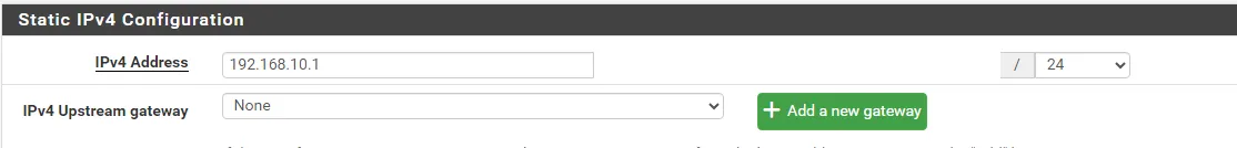 Adresse IPv4 de l’interface