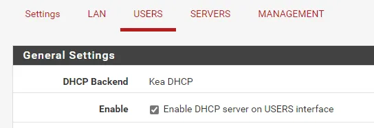 Activation du serveur DHCP