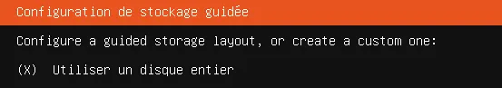 Utiliser un disque entier