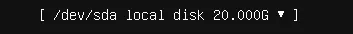 Choix du disque et LVM