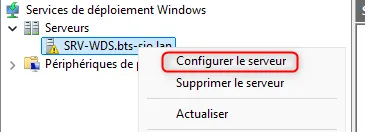 Configurer le serveur WDS