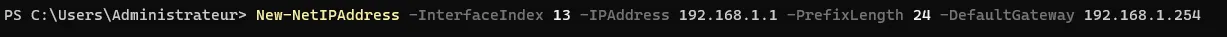 Adresse IP statique