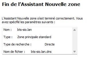 Assistant Nouvelle zone