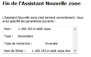 Zone secondaire répliquée