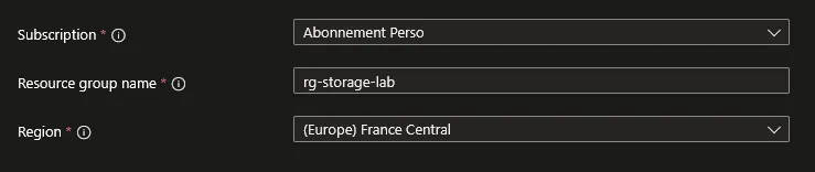 Créer le Groupe de Ressources