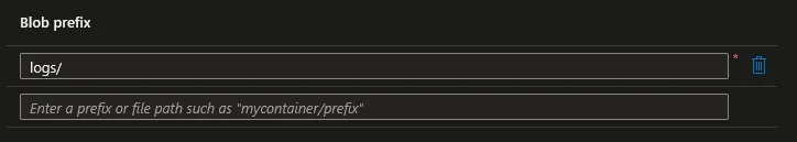Filtrer par Préfixe de Blob