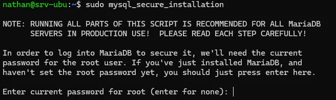 Sécurisation de MariaDB