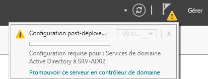 Promouvoir ce serveur en contrôleur de domaine
