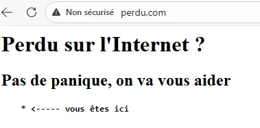 Site HTTP accessible