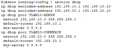 Configuration DHCP du routeur