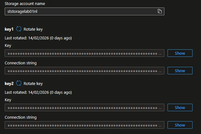 Visualiser les Access Keys